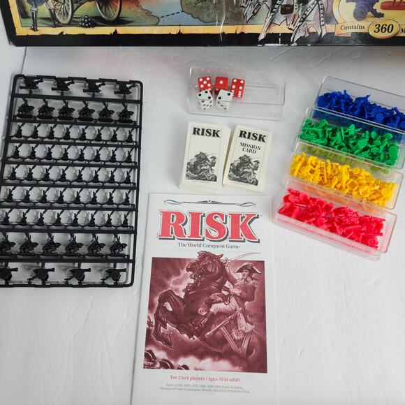 Risk Vintage Board Game 1993 Parker Brothers Strategy World Game Night - Picture 4 of 16